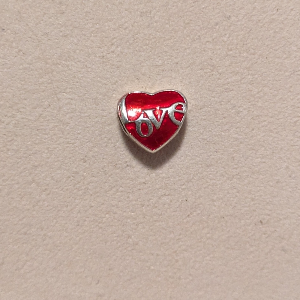 Charming Red Heart Love Bracelet Charm